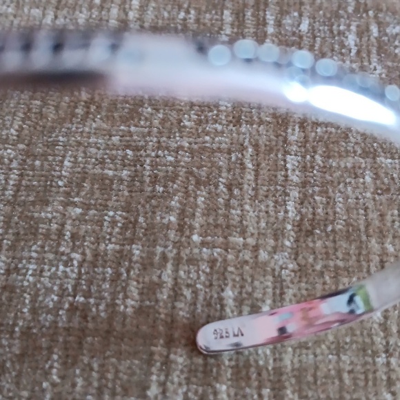 925 Silver Inscribed Cuff Bracelet - Picture 4 of 6